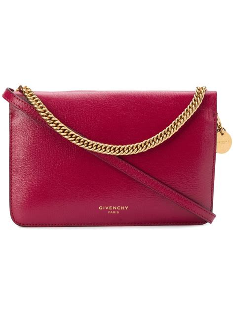 givenchy triple leather crossbody bag pink